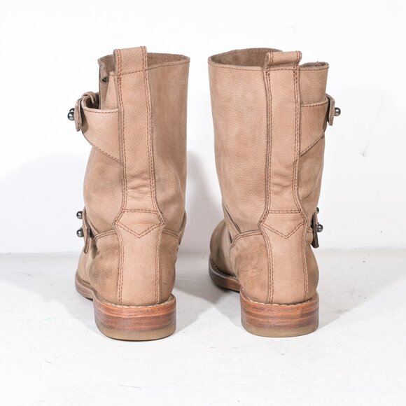 Rag & Bone New York Moto Boot in Beige Suede - 38 - Picture 4 of 7